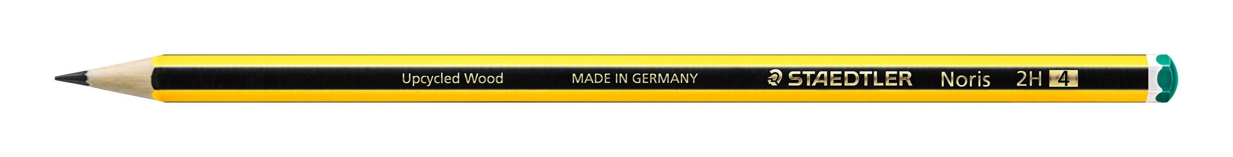 Noris Graphit-Bleistift, 2H-Mine, Sechskantschaft gelb und schwarz