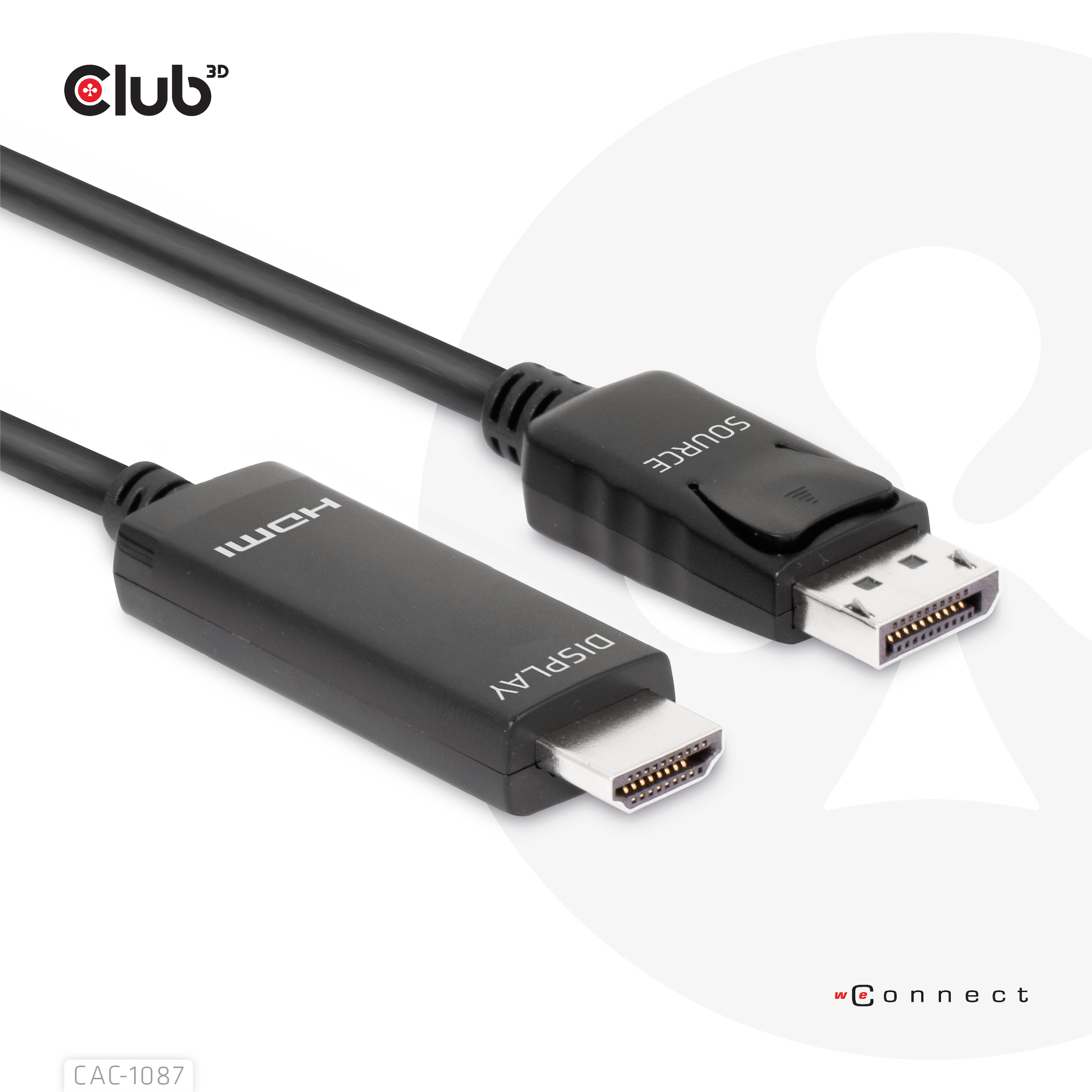 DisplayPort 1.4 to HDMI 4K144Hz or 8K60Hz HDR10 cable 3m