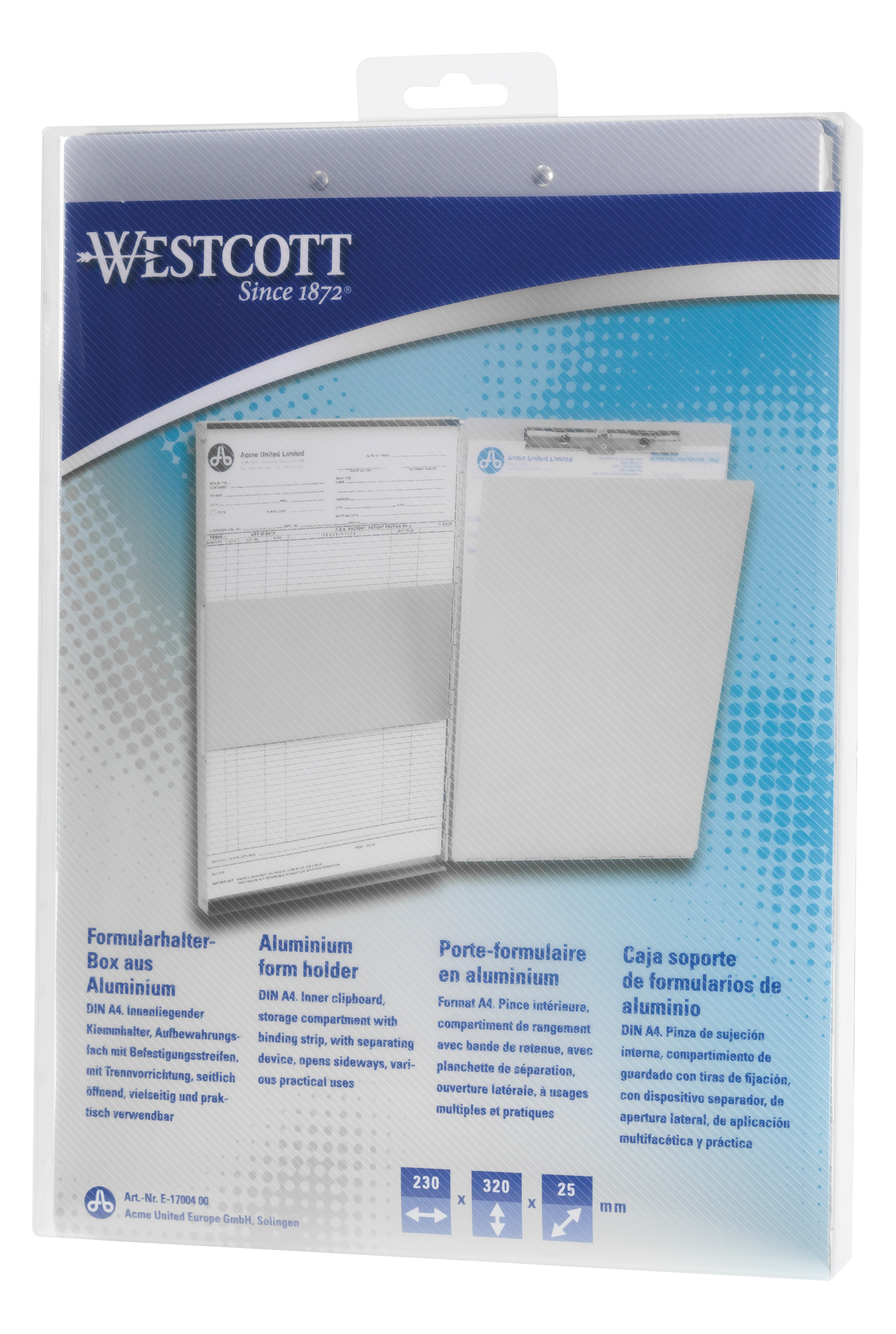 Westcott - Klemmbrett mit Utensilienfach