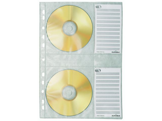 Prospekthülle COVER M, PP, Universallochung, A4, farblos, für: 4 CDs