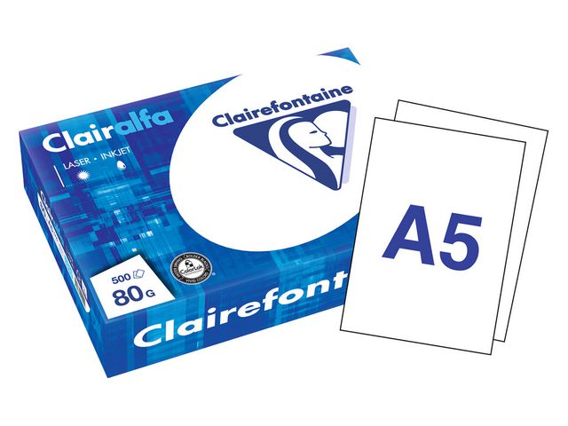 Clairalfa Papier, A5, 80 g/m², Weiß
