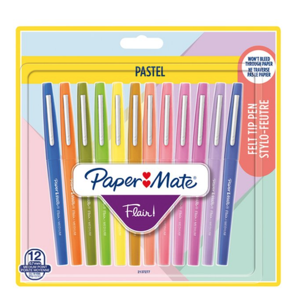 Fineliner Paper Mate Flair Pastell Blister