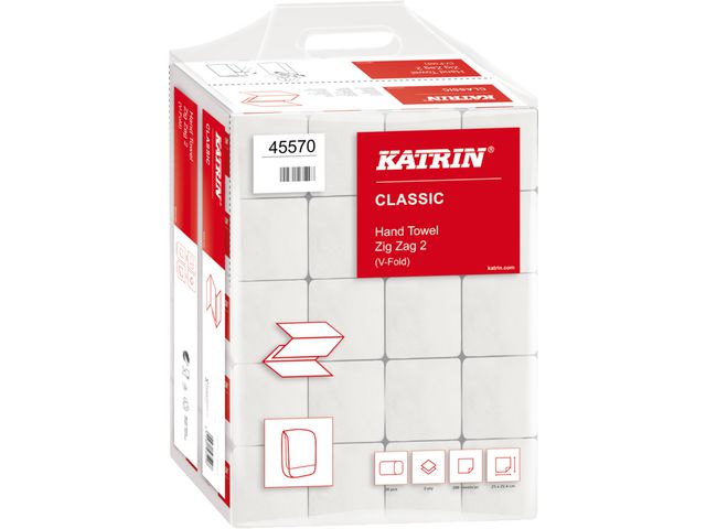 Katrin Classic Zig Zag 2 Handtuch (Packung mit 20)