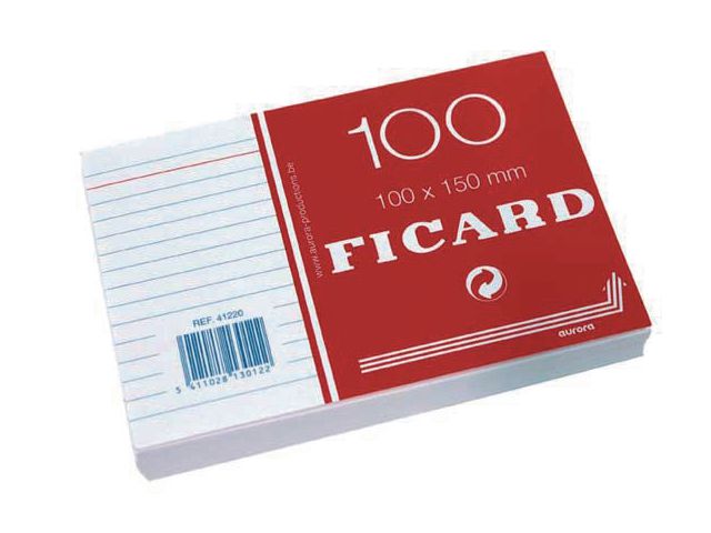 Aurora Ficard - Aufzeichnungskarte (Packung mit 100)