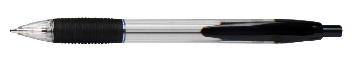Kugelschreiber mit Griffstück, schwarz