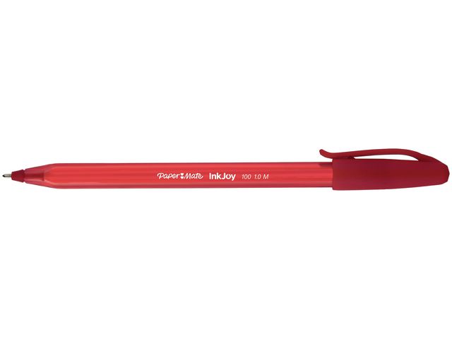 InkJoy 100 RT, Kugelschreiber, Mittelstarke 1-mm-Spitze, Roter Schaft, Rote Tinte