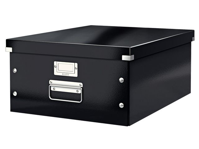 Archivbox Click & Store, mit Deckel, A3, innen: 35 x 45 x 18,8 cm, schwarz