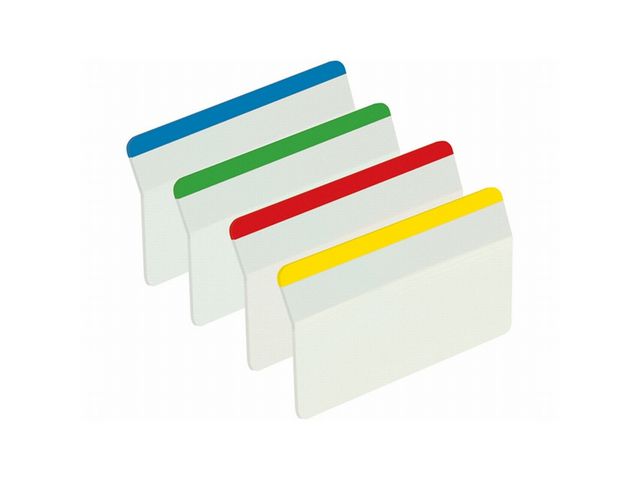 Haftmarker Index STRONG, gebogen, 50,8 x 38 mm, 4farbig sortiert, 4 x 6 Blatt
