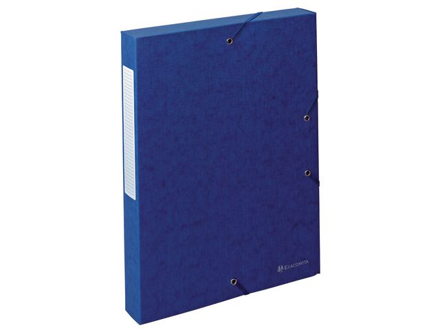 Dokumentenbox Exabox, Manilakarton, A4, 24 x 4 x 32 cm, blau