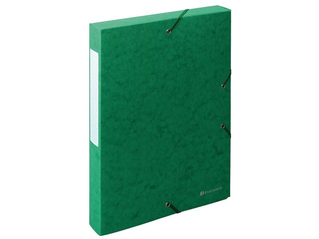Dokumentenbox Exabox, Manilakarton, A4, 24 x 4 x 32 cm, grün
