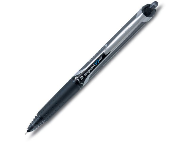 Tintenkugelschreiber, Hi-tecpoint V7 RT BXRT-V7, 0,5 mm, Schreibfarbe: schwarz