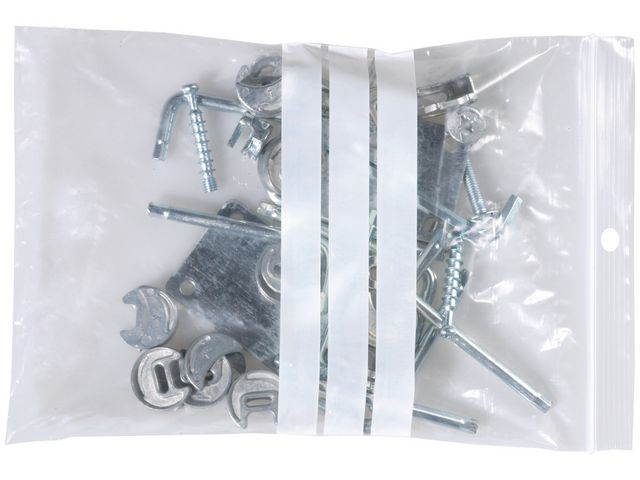 Grip Seal Beschriftbare Polyethylen-Beutel Wiederverschließbar Transparent 160 x 220 mm 100er-Pack