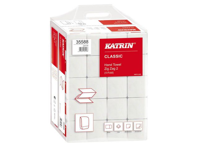 Katrin Classic Zig Zag 2 Handtuch (Packung mit 20)