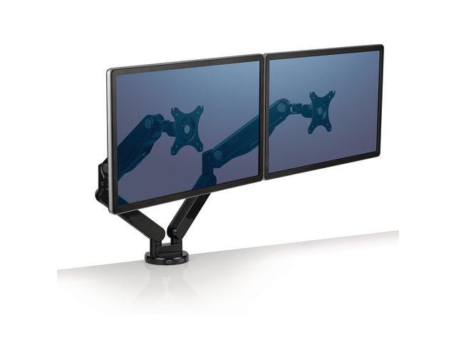 Platinum Series Monitorhalterung für zwei Bildschirme, Aluminium, Gasfeder, bis zu 27 Zoll