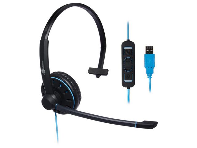 Commander On-Ear-Mono Headset, USB, Schwarz