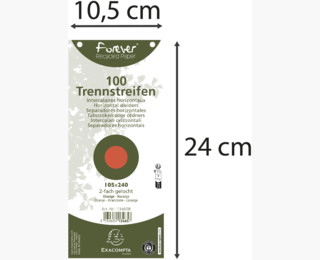 Forever® Trennblatt, Presspappe, 105 x 240 mm, Orange