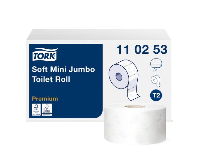 Toilettenpapier Premium, Tissue, 2lagig, auf Rolle, 1.214 Blatt, hochweiß