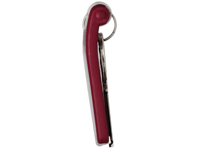 Schlüsselanhänger Key Clip, Kunststoff, 25 x 65 x 10 mm, rot