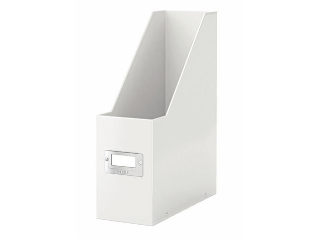 Stehsammler Click & Store, folienkaschiert, Einsteckrückenschild, mit Griffloch, A4, 103 x 253 x 330 mm, weiß