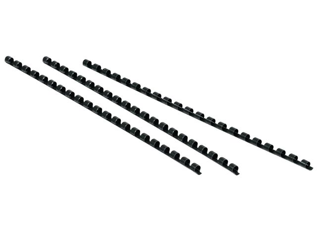 A4 Drahtbinderücken, 6 mm, Schwarz