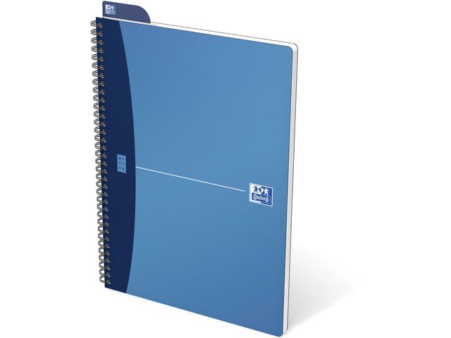 Spiralbuch OFFICE, liniert 7 mm, ungelocht, A4, 90 g/m², Optik Paper, weiß, Einbandfarbe: sortiert, 90 Blatt