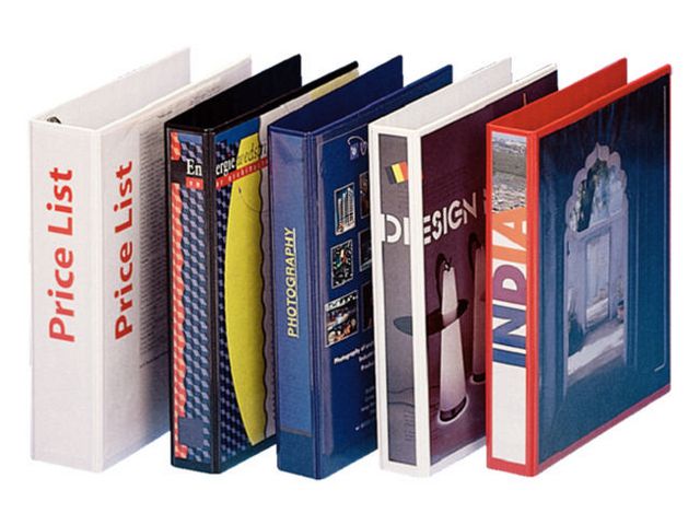 Präsentationsringbuch, Kunststoff, A4, 4-D-Ring-Mechanik, Ring-ø: 30 mm, schwarz