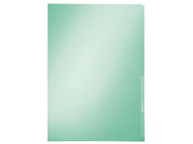 Sichthülle Premium, PVC-Hartfolie, oben / rechts offen, A4, 0,15 mm, grün, glatt