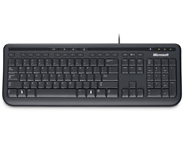  Wired Keyboard 600 - Tastatur - Englisch - Schwarz