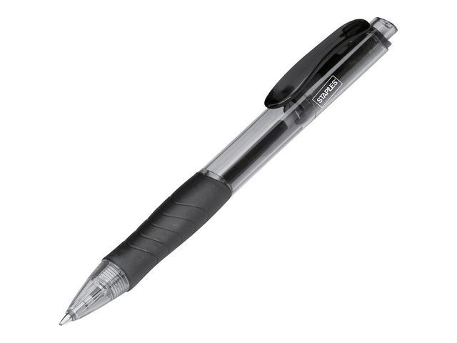 Kugelschreiber, Einweg, Druckmechanik, M, transluzent, Schreibfarbe: schwarz