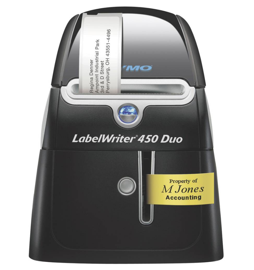 Etikettendrucker, LabelWriter 450 DUO, PC/MAC, PC-Anbindung: USB, für: D1-Bänder/LW-Etiketten