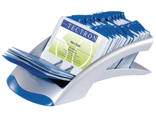 Visitenkartengleitkartei VISIFIX® desk, Kunststoff, 131 x 245 x 67 mm, für: 200 Karten, schwarz