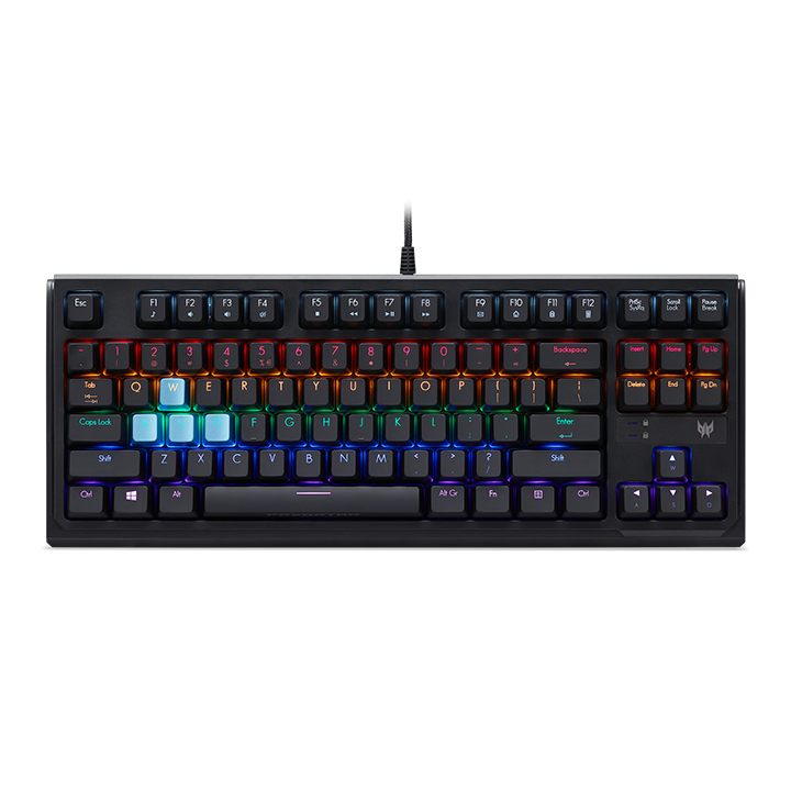 301 TKL Tastatur USB Schwarz