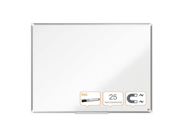 Premium Plus Magnetisches Whiteboard, Emaille, 1200 x 900 mm, Weiß