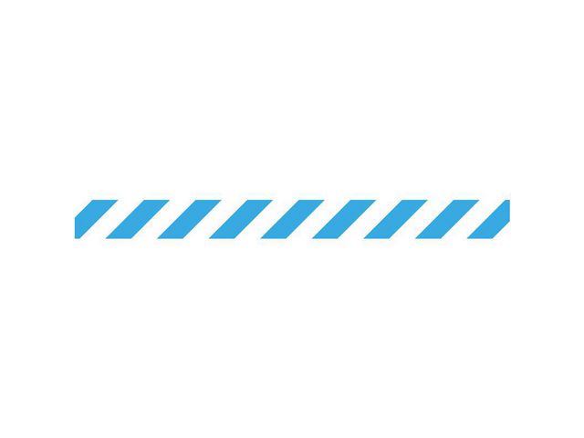 Markierungsband zur Bodenmarkierung, 1000 x 90 mm, weiß und blau
