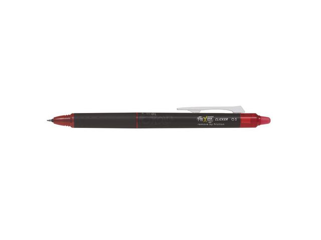 FriXion Point Clicker Gel Pen Roller mit Klicksystem, Synergy Point 0,5 mm, Rot