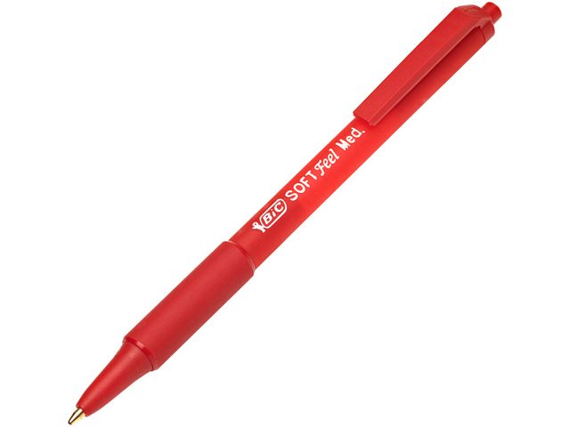 Kugelschreiber SOFT Feel clic Grip, Druckmechanik, 0,4 mm, Schreibfarbe: rot