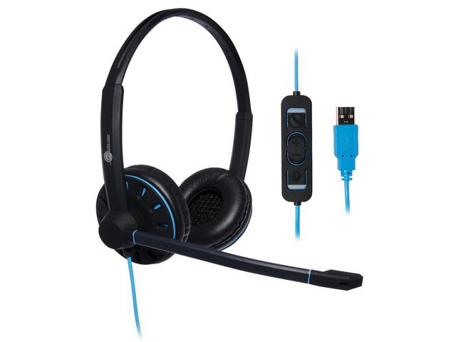 Commander On-Ear-Stereo Headset, USB, Schwarz
