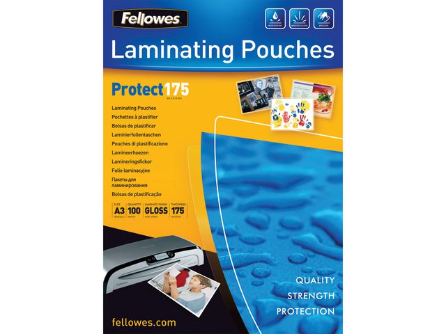  Laminating Pouches Protect 175 Micron - 100er-Pack - glänzend - A3 - Taschen für Laminierung