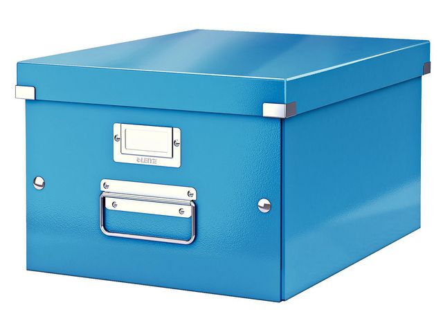Archivbox Click & Store, mit Deckel, A4, innen: 26,5 x 33,5 x 18,8 cm, blau