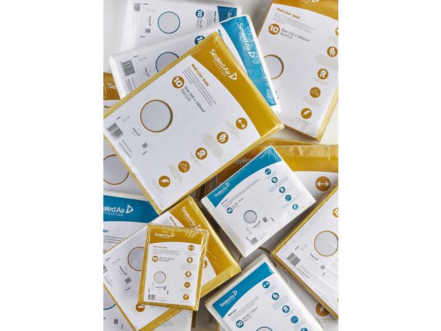 Mail Lite Luftpolsterversandtasche, C0, 150 mm x 210 mm, AirCap®, selbstklebend, Kraftpapier, goldfarben