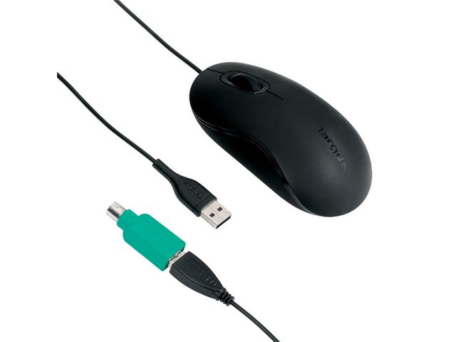 Targus - Maus - PS/2, USB - Schwarz