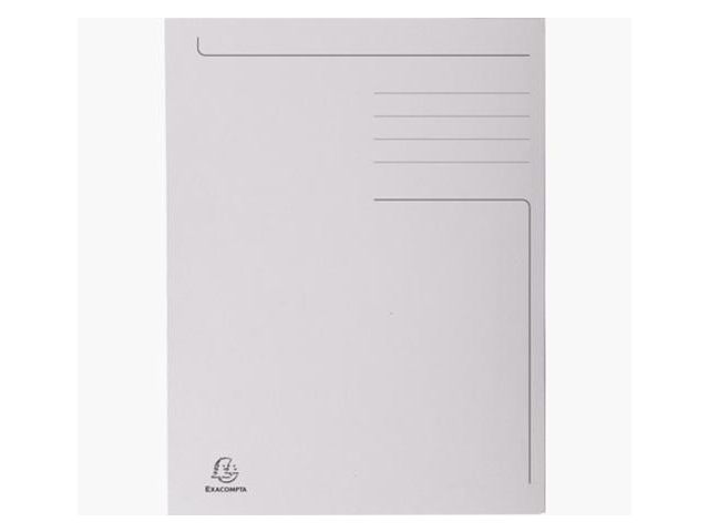 3-fach Ordner Folio, 280 g/m², Recyclingkarton, Grau