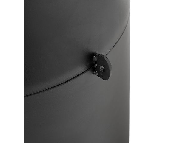 Rubbermaid® Commercial Products Standaschenbecher Genie, rostfreier Stahl, rund, 330 x 991 mm, schwarz