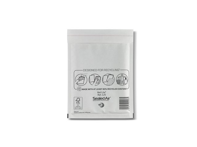  Luftpolsterumschlag, C0, 210 x 150 mm, AirCap®, selbstklebend, Kraftpapier, weiß
