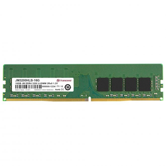  16GB JM DDR4 3200MHz U-DIMM 1Rx8 1Gx8 CL22 1.2V