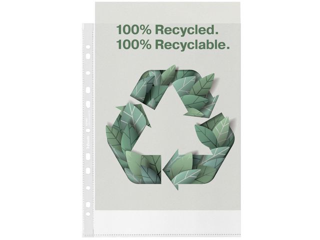 Premium Dokumententasche A4, PP, 100 % Recycling, transparent