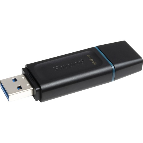 DataTraveler Exodia 64 GB USB 3.2 Flash Drive - zwart, Teal