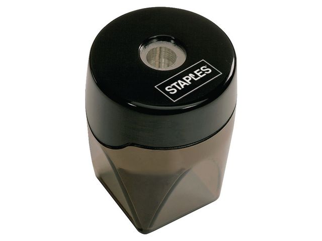 Spitzer, mit Behälter, Kunststoff, 1fach, Stift-ø: 8 mm, schwarz/farblos