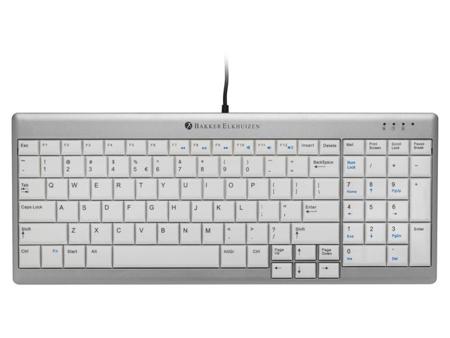 Ultraboard 960 Tastatur, USB-Kabel, QWERTZ und Ziffern, Grau