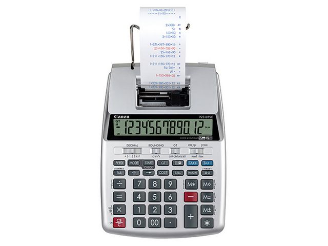 Druckender Taschenrechner P23-DTSC II, Silber